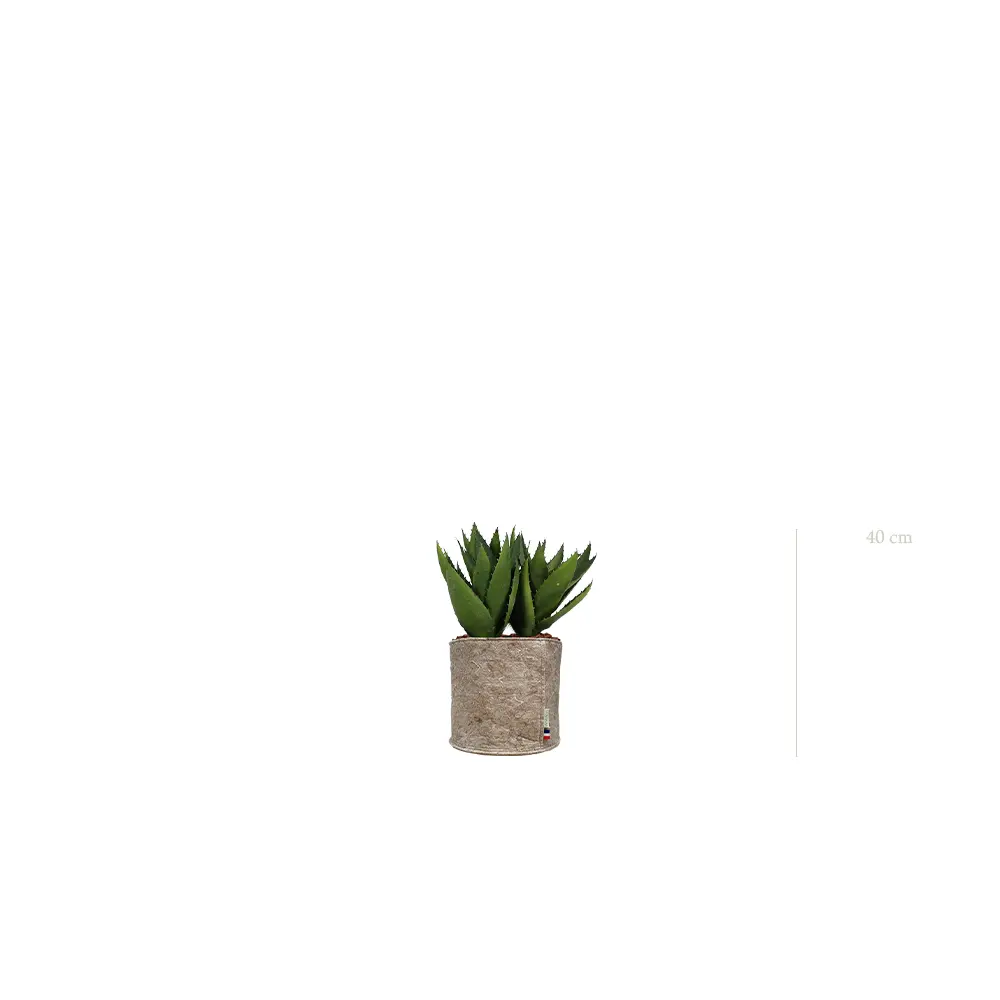 L’Aloé - Pot Tissu Beige - Artificiel