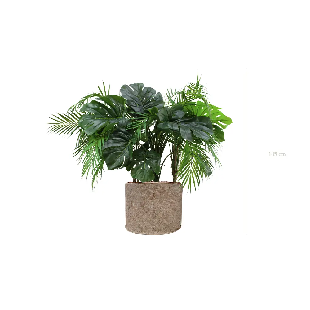 La Java - Pot Tissu Beige - Artificiel