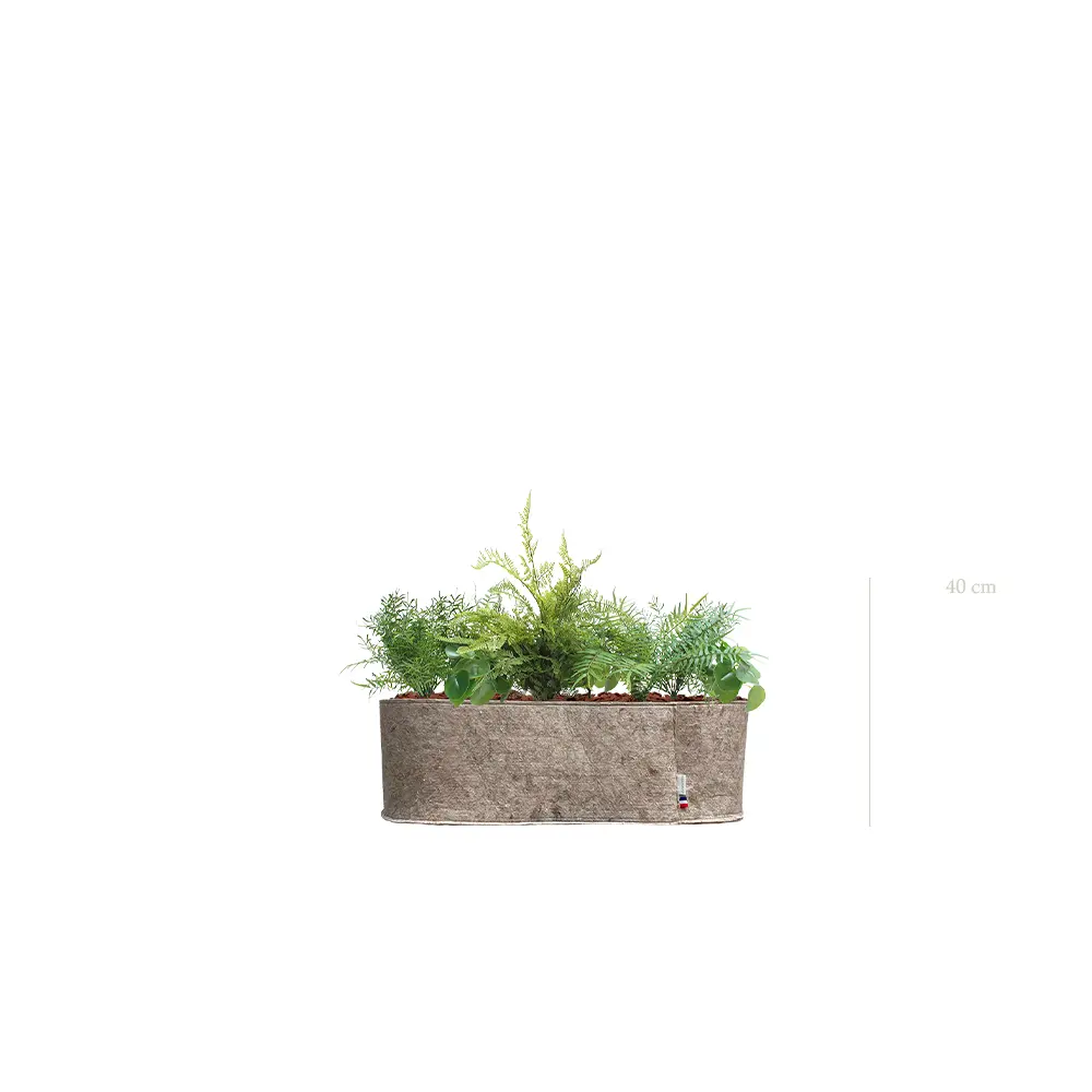 Jardinière Caracas - Bac Tissu Beige #Artificiel