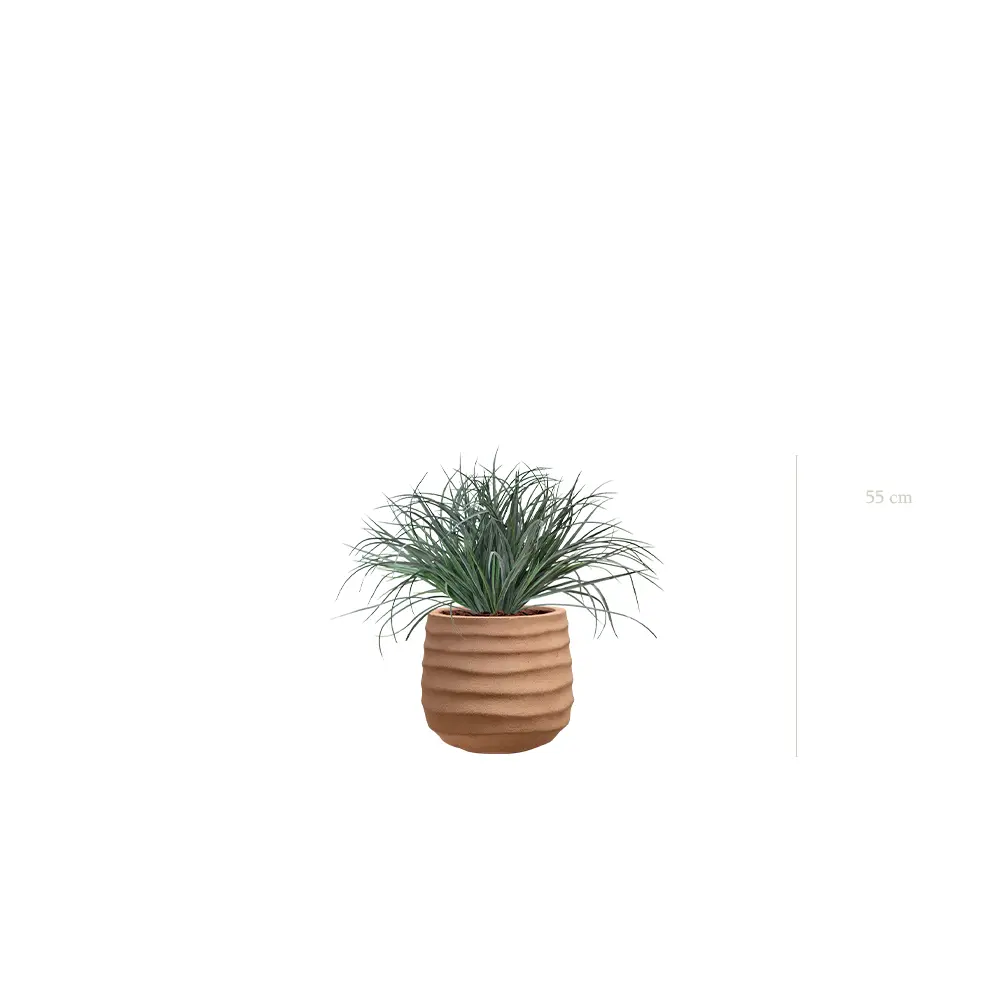 La Graminée Bush - Pot Terracotta - Artificiel