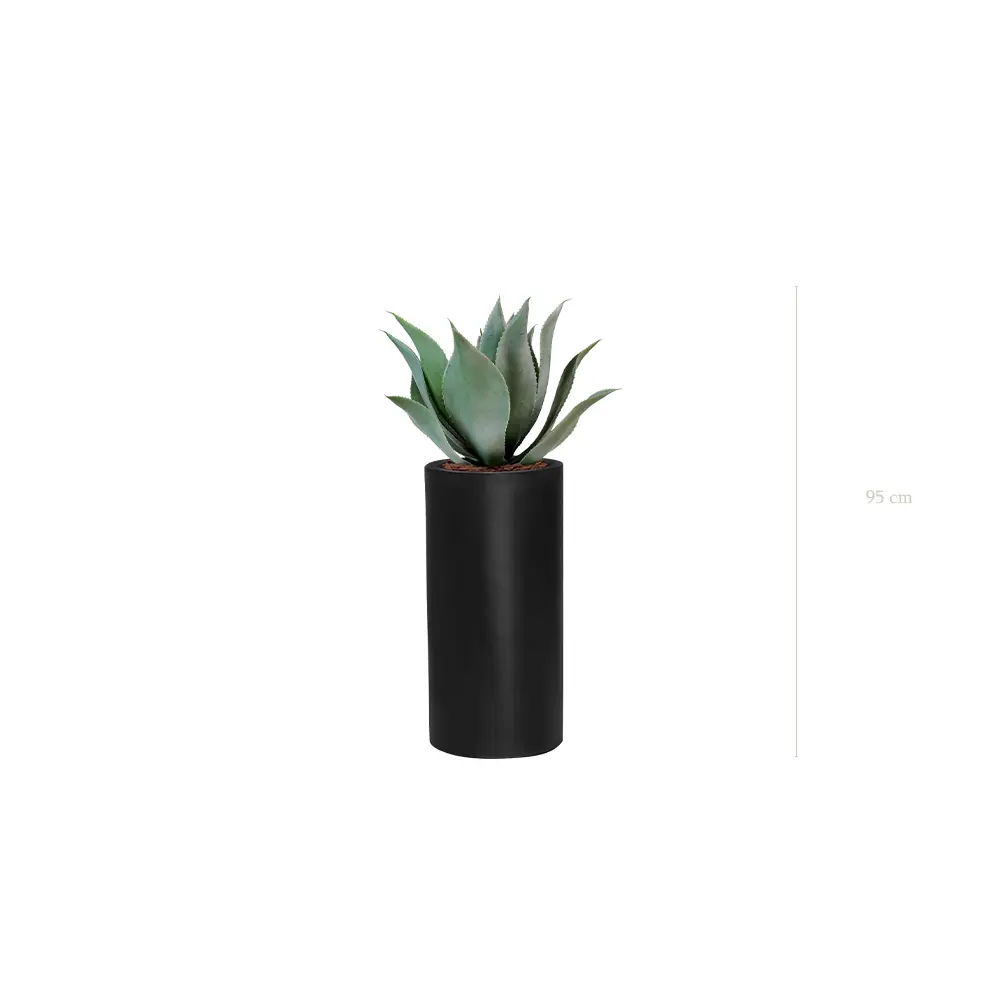 L'Agave - Cylindre Haut Noir - Artificiel
