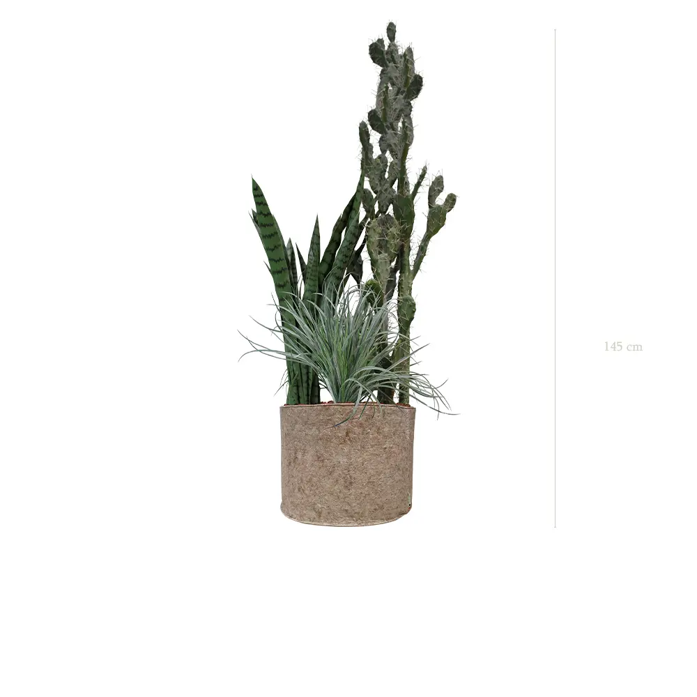 La Paros - Pot Tissu Beige - Artificiel