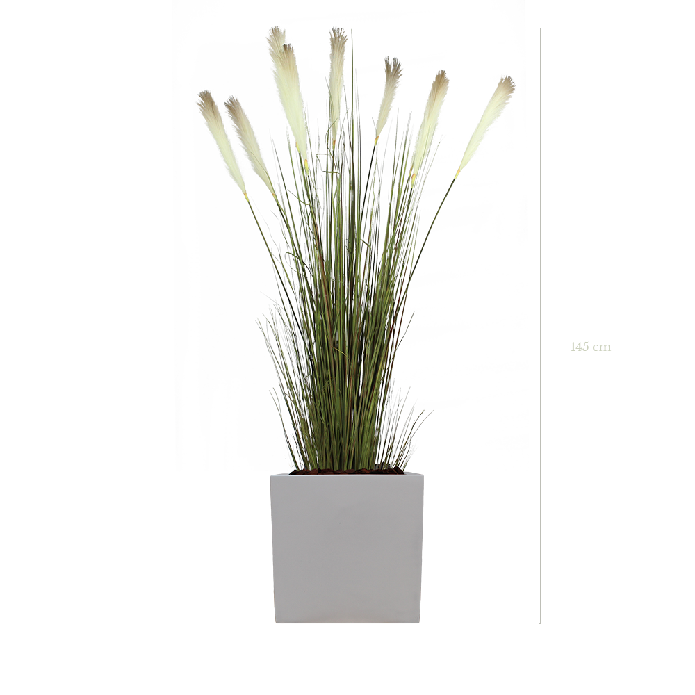 La Pampa 145 cm - Cube Blanc - Artificiel