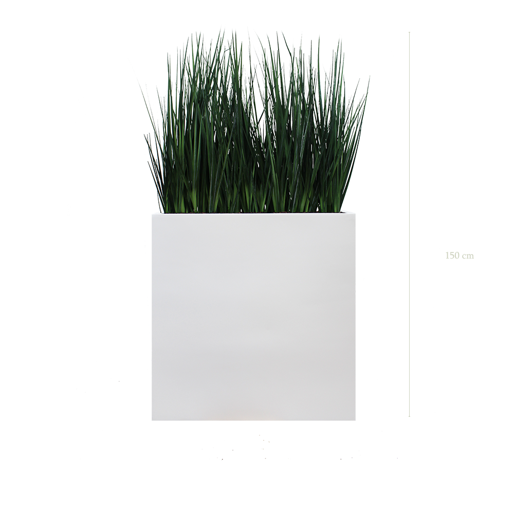 Séparateur L. Graminées Zen 150 cm - Bac Blanc - Artificiel