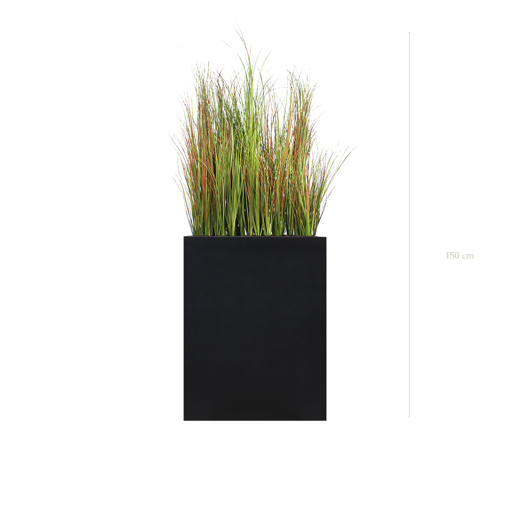 Séparateur M. Graminées Scandinave 150 cm - Bac Noir - Artificiel