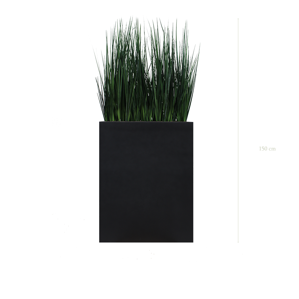 Séparateur M. Graminées Zen 150 cm - Bac Noir - Artificiel