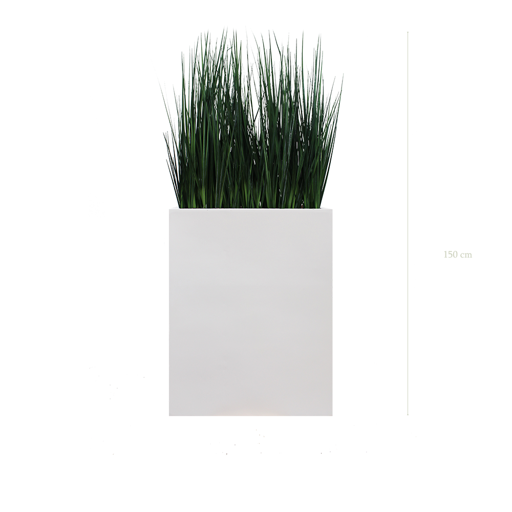 Séparateur M. Graminées Zen 150 cm - Bac Blanc - Artificiel