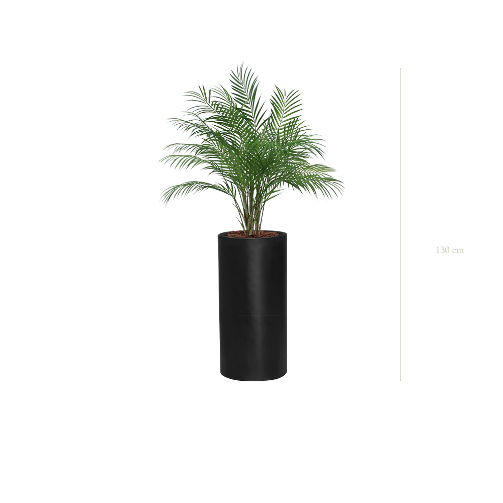 Le Palm - Cylindre Haut Noir - Artificiel