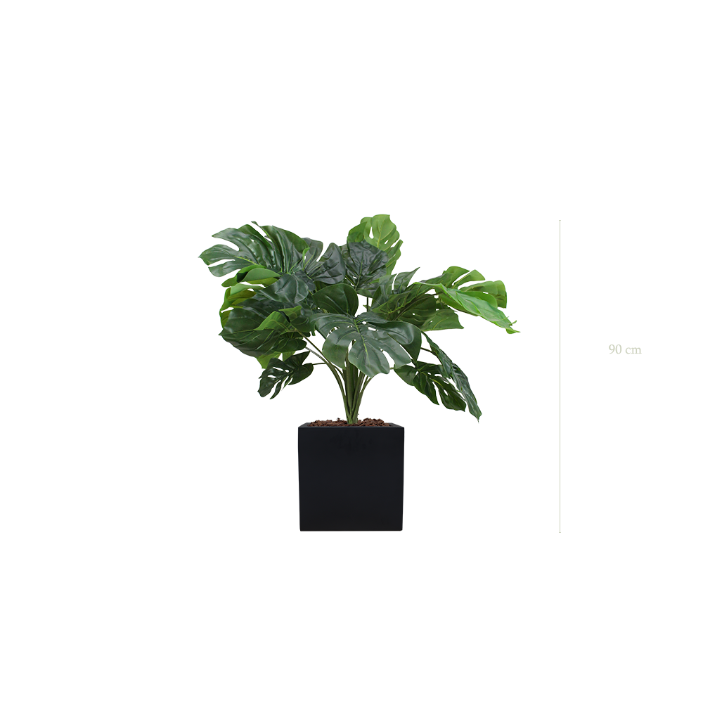 La Petite Monstera - Cube Noir - Artificiel