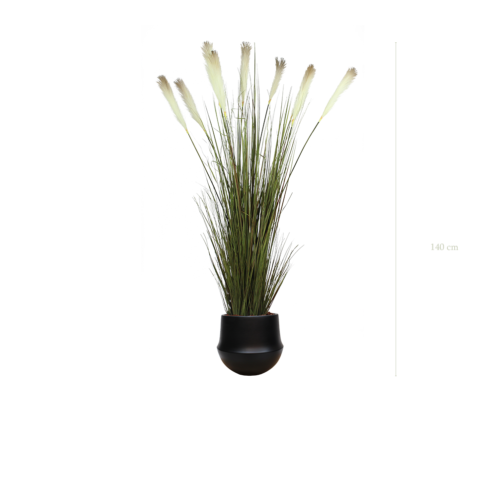 La Pampa - Pot Rond Noir - Artificiel