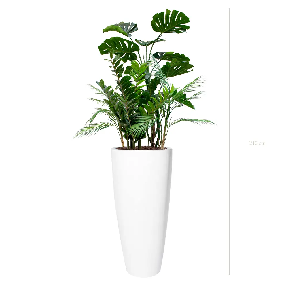 La Holbox - Pot Haut Blanc - Artificiel
