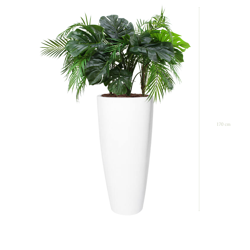 La Java - Pot Haut Blanc - Artificiel