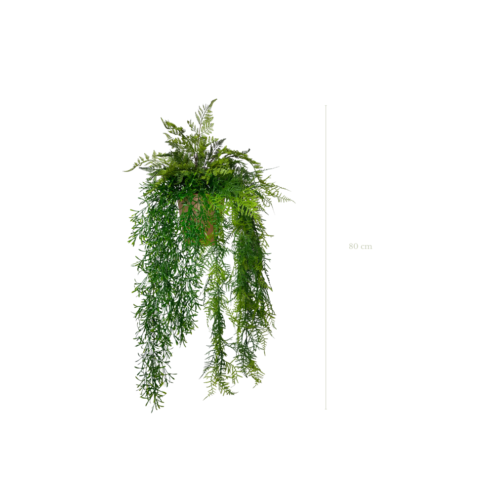 La Tombante Tropicale - Pot Terre Cuite - Artificiel