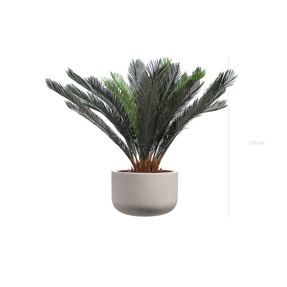 Le Cycas - Pot Sable - Artificiel