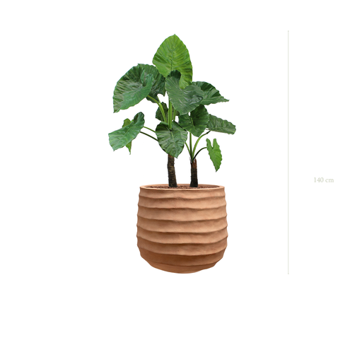 [A-PT4-FC14] Le Grand Alocasia - Pot Terracotta - Artificiel