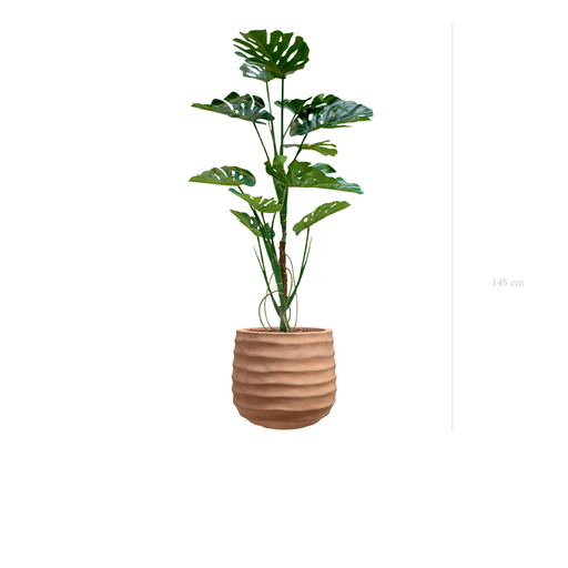 [A-PT17-FC13] La Monstera - Pot Terracotta - Artificiel