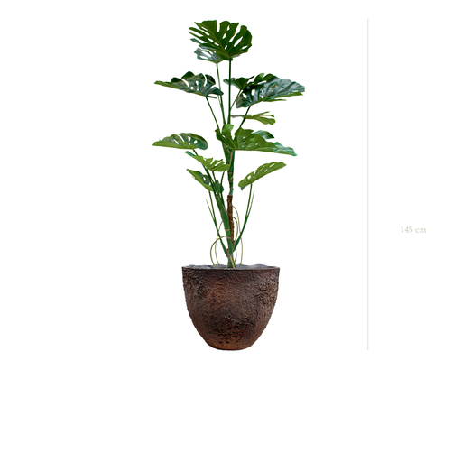[A-PT17-FC7] La Monstera - Pot Oyster - Artificiel