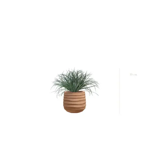 [A-TG55-FC12] La Graminée Bush - Pot Terracotta - Artificiel