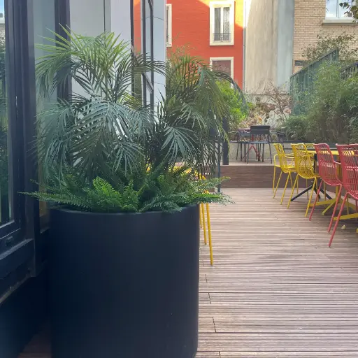 [AE-J1-FB27] Les Tropicales - Cylindre Noir - Extérieur - Artificiel